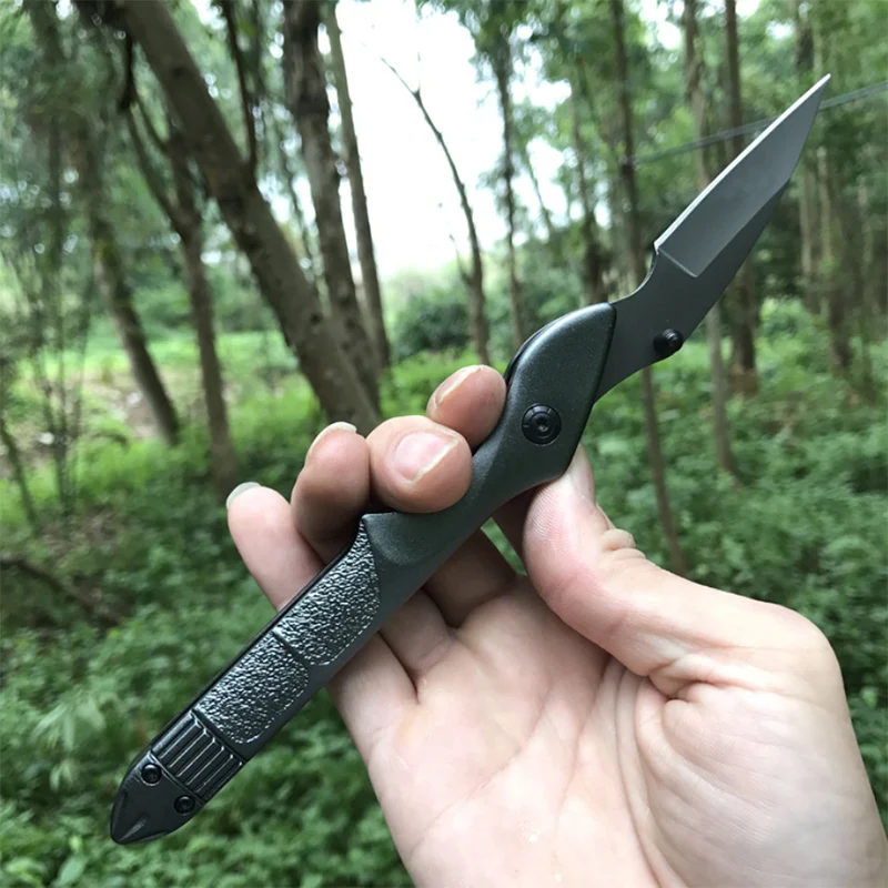 

Free shipping Outdoor high hardness folding knife aluminum handle pocket knife outdoor tactical knife EDC tool