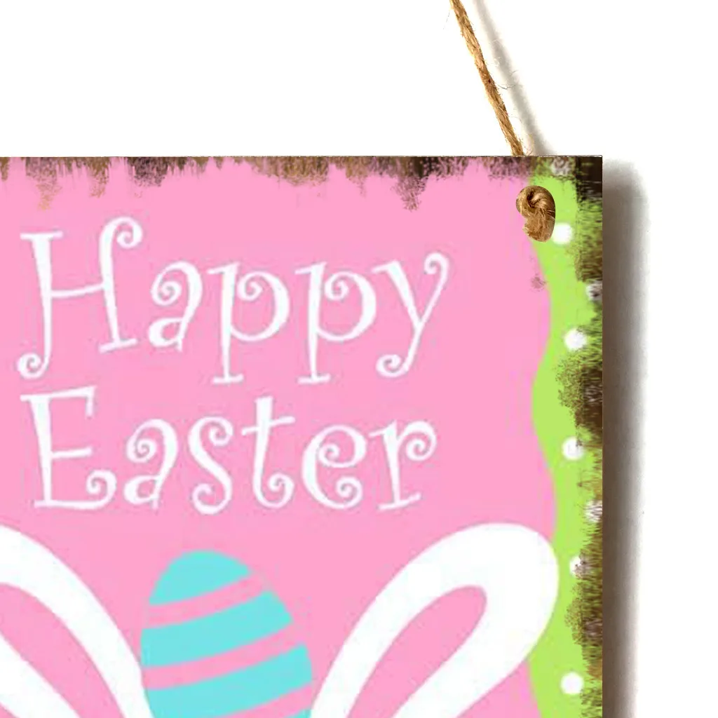 

New Wooden Easter Rabbit Listing Home Decoration Wall Sign