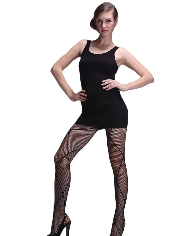 Сексуальные очаровательные колготки в сеточку с цветочным узором новинка 2017