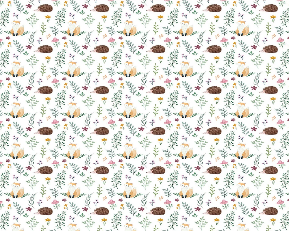 

3d Modern Curtain Window Beautiful Wild Flower Thorny Small Animal Curtain HD Digital Print 3d Beautiful Blackout Curtains