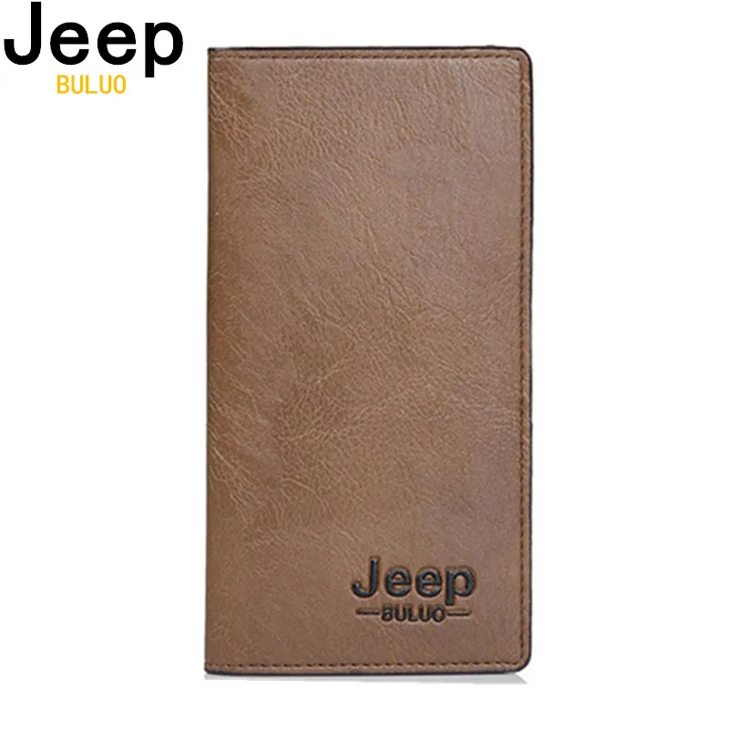 

JEEP BULUO Brand Wallet Clutch carteira masculina Men Leather Men Wallets Business Brand Card holder Coin Purse Men's Long 8068