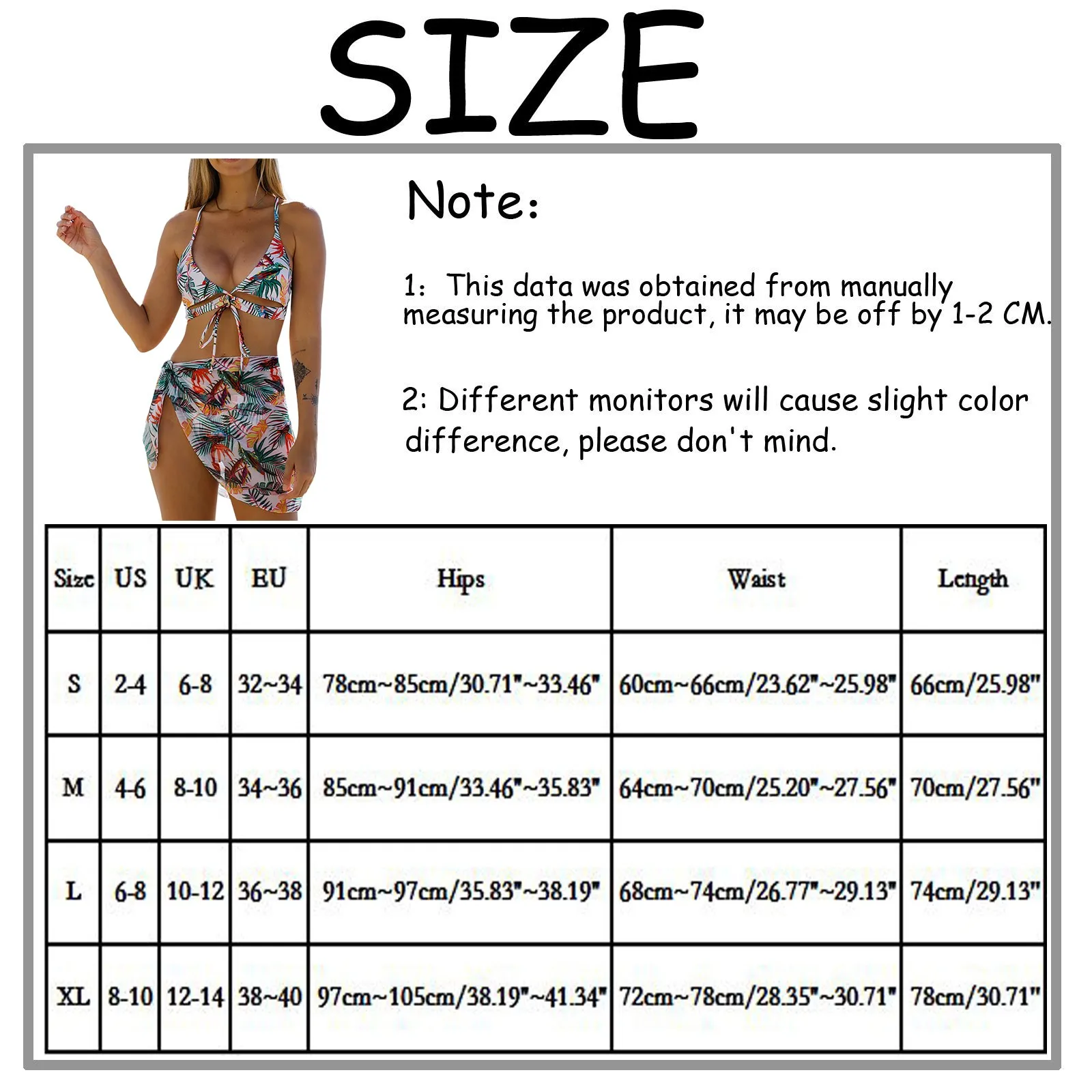 

2021 3-piece Women Fashion Print Sexy Backless Padded Bra Beach Bikini Set Swimsuit Bikini Beach Sunbathing Swimwear Swimsuit