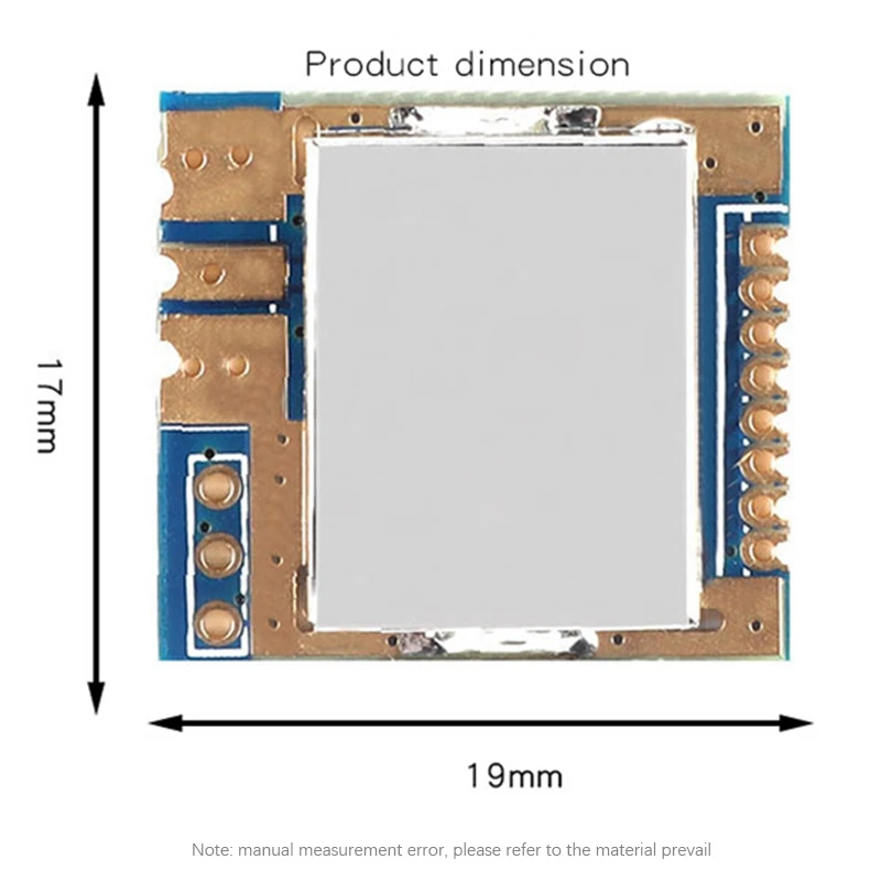 

XL7190-SMT A7190 100Mw Mii Long-Distance High-Speed 2.4G Wireless Module ISM Band FSK/GFSK