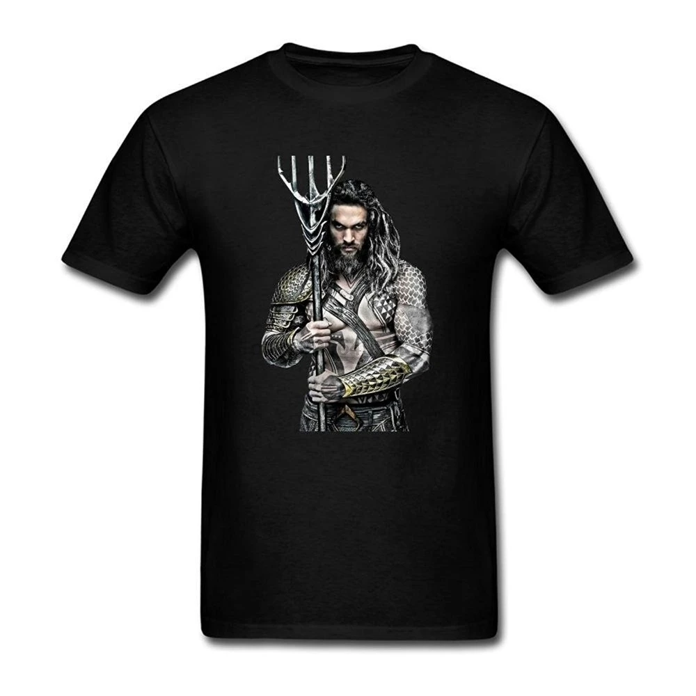 Мужская футболка с принтом коротким рукавом забавные мужские футболки Jason Momoa