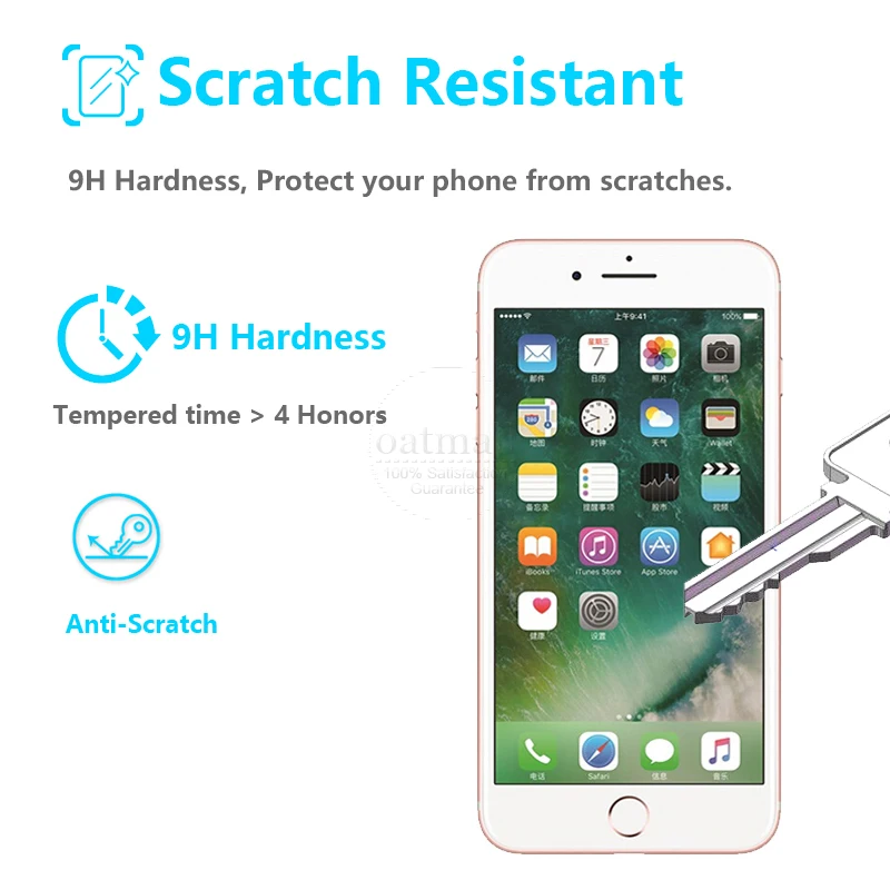 0.26 мм полный охват Закаленное стекло на iPhone 7 7 Plus Экран протектор пленка гориллы защитное стекло на айфон 6 6s 8 плюс 5s SE Стекло охранник 9h 2.5D