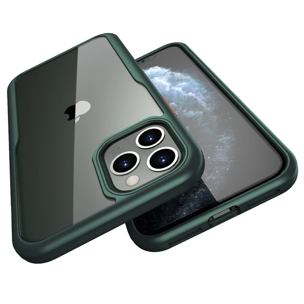 Противоударный чехол для iPhone 11 Pro, [военный класс, протестированный при падении] [2-го поколения] Полупрозрачный матовый чехол с мягкими краями