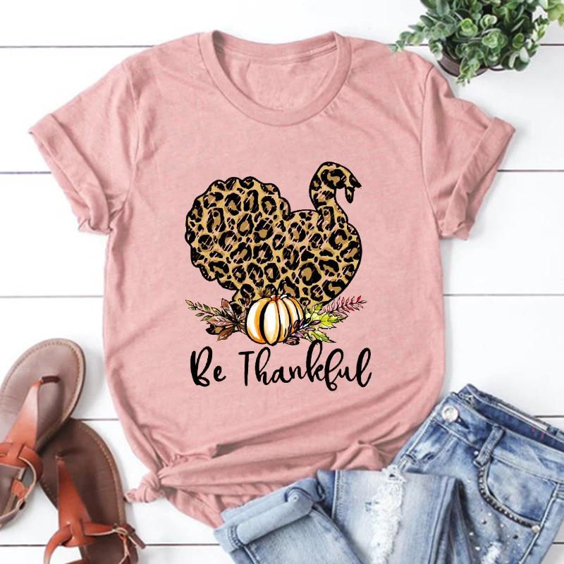 

Be Thankful Turkey Shirt Turkey Tshirt Women Cute Thanksgiving Women Sexy Tops Fall Clothes Fall Women Clothing XXL