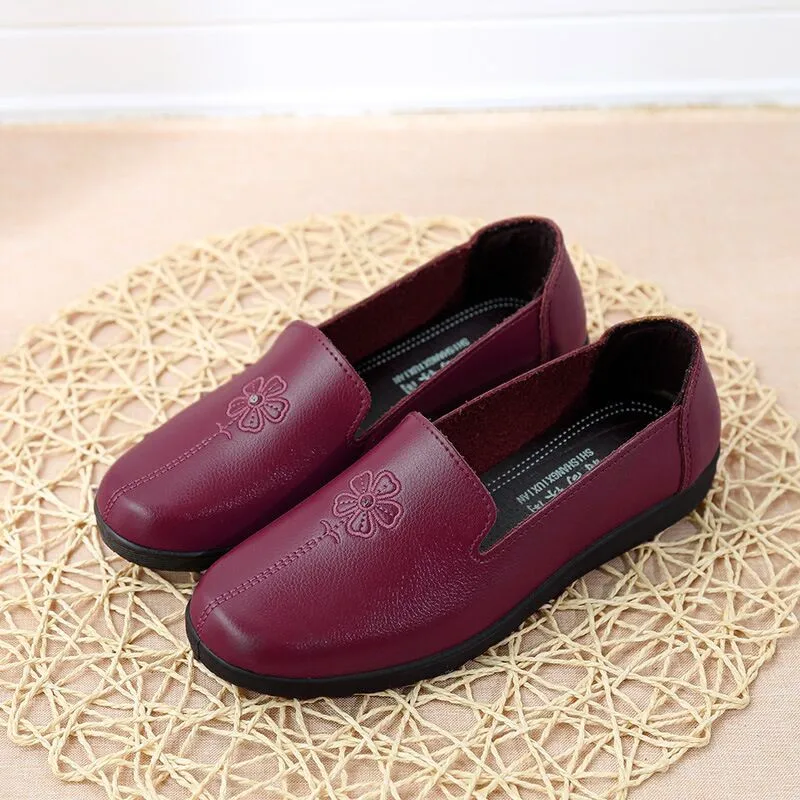 Wine Red-905 Новинка года; женские балетки на плоской подошве; Лоферы без застежки; женские мокасины из мягкой кожи; водонепроницаемые мокасины; балетки; zapatos mujer - Цвет: Wine Red-905