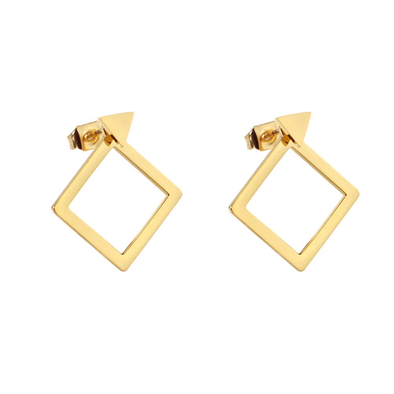 Простые крутые геометрические висячие серьги круглые ромбовидные Многослойные
