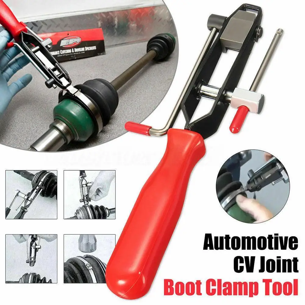 Exhaust Pipe Removal Pliers CV Joint Boot Clamp Tool Automotive Car Banding Crimper Tool With Cutter Pliers Car Steel Tool