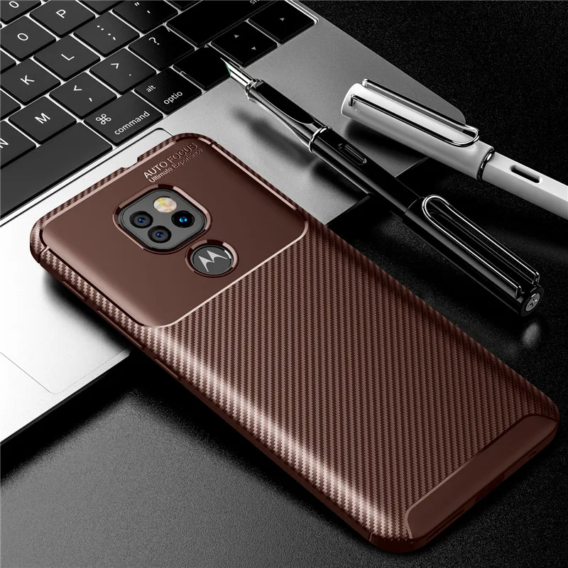 for motorola moto g9 play case shockproof soft tpu carbon fiber protective phone cover for moto g9 play couqe for moto g9 play free global shipping