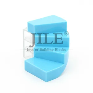 5 шт Мпц Лестницы 6x6x4 изогнутые винтовая лестница 28466 DIY просветить строительные блоки кирпич Совместимость с городская улица вида детские игрушки