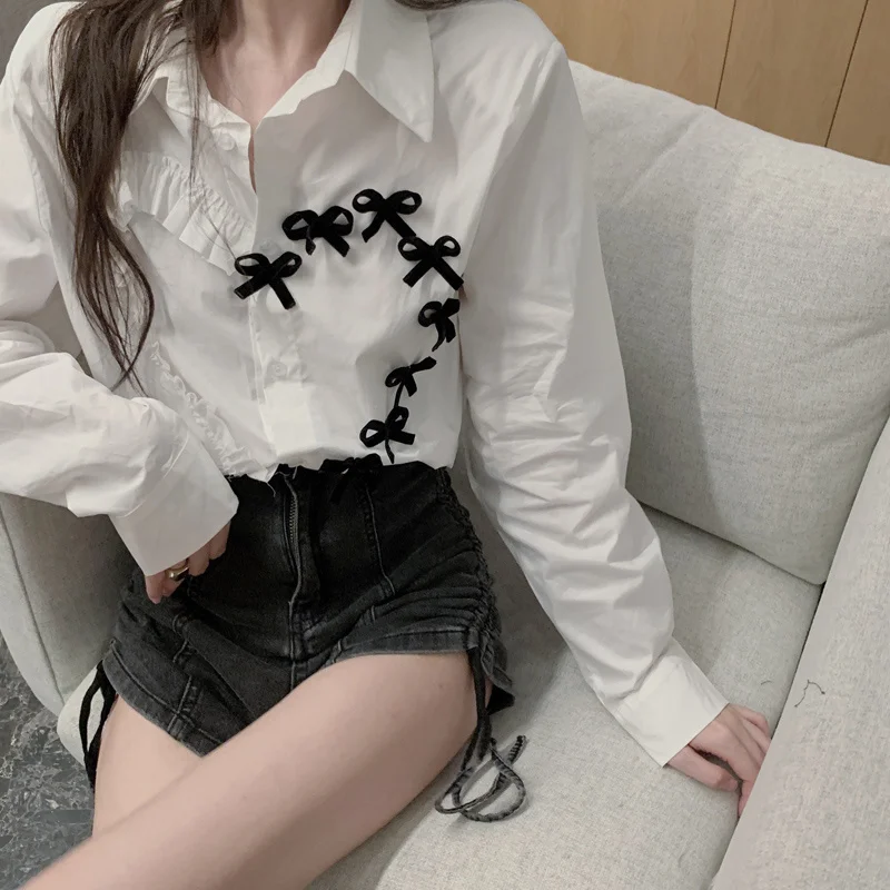 

Long Sleeve Shirt Women's Design Sense Niche Spring and Autumn Thin Fashion Gentle Lazy Hong Kong Style Chic Early Autumn