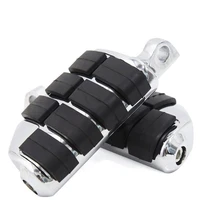 motorcycle chrome highway pegs footrest aluminum footboard for harley davidson cruisers street glide softail sportster dyna