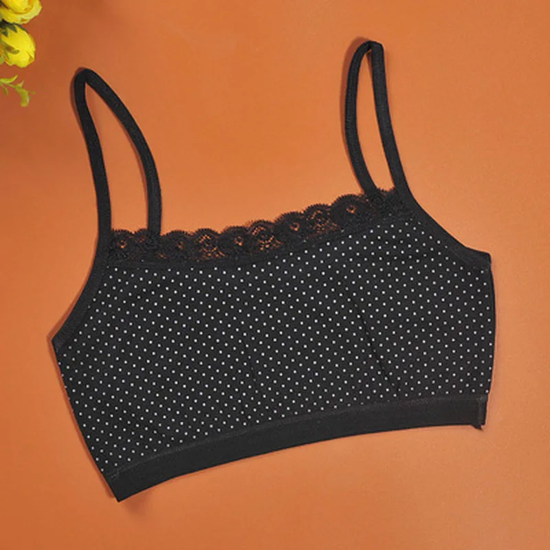Кружевные бюстгальтеры для девочек точечный летний тонкий бюстгальтер