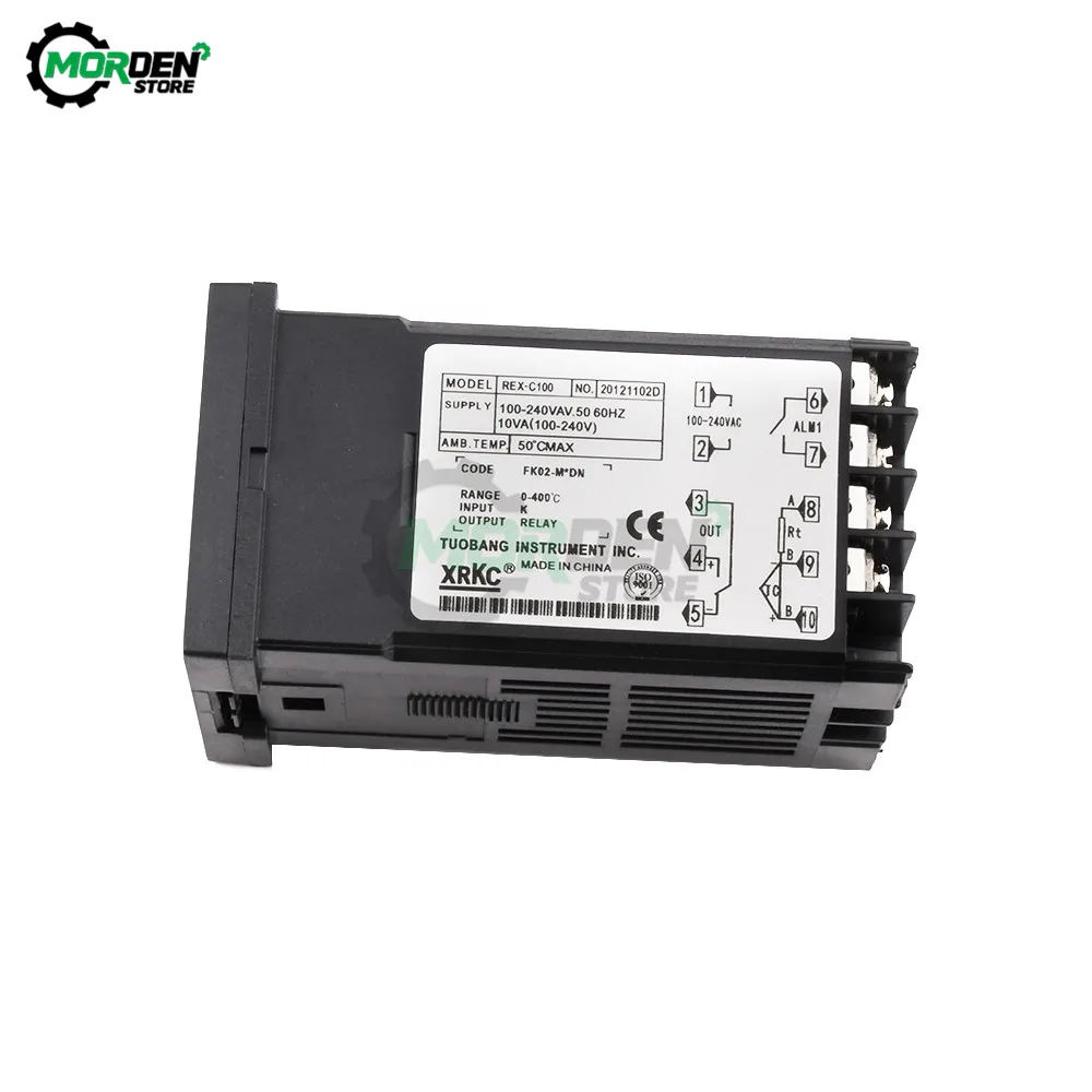 110V to 240V 0 400 Degree Digital PID Temperature Controller Alarm REX-C100 K Relay Output Dropship on110В до 240В 0 400 градусов Цифровой PID-регулятор температуры с сигнализацией REX-C100 K Реле Выход Распродажа