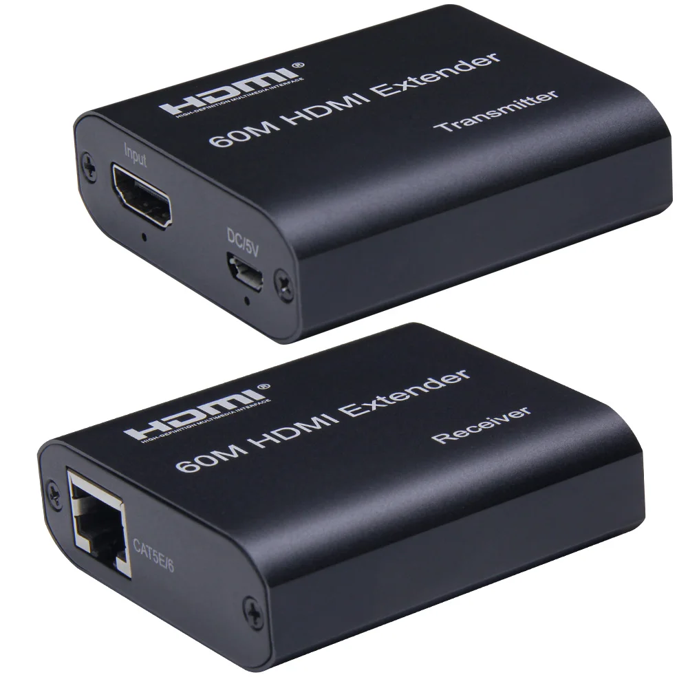 

Кабель-удлинитель HDMI cat6/cat5e, до 60 м, 165ft, full HD1080P