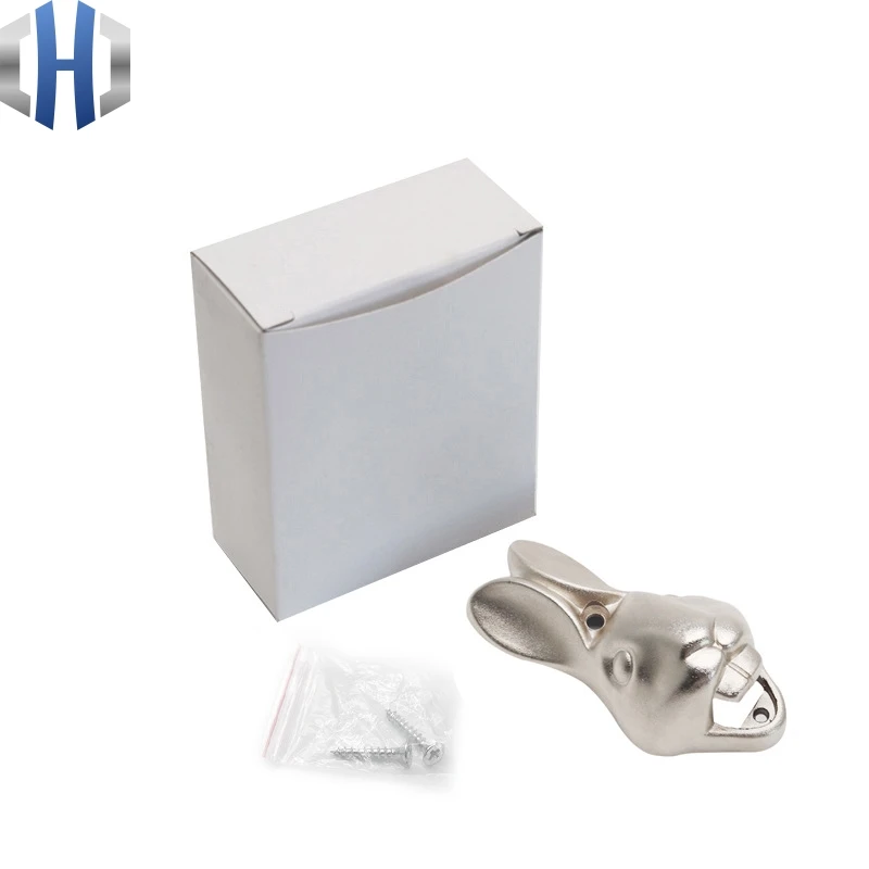 Настенное крепление штопор для бутылок кролик цинковый сплав пивная отвертка