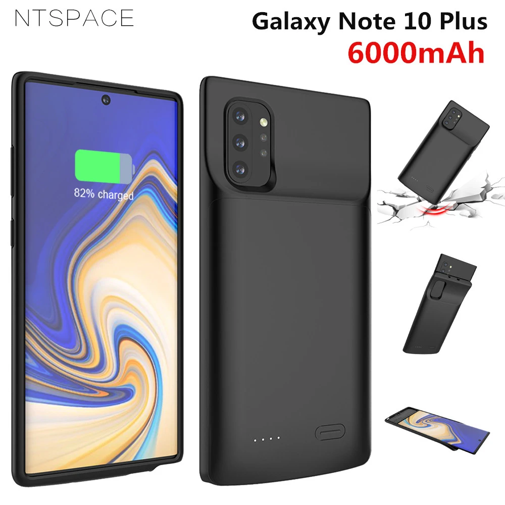 Для samsung Galaxy Note 10 Plus чехол для батареи ультра тонкий резервный внешний аккумулятор перезаряжаемая обложка чехол для samsung Note 10 чехол для питания