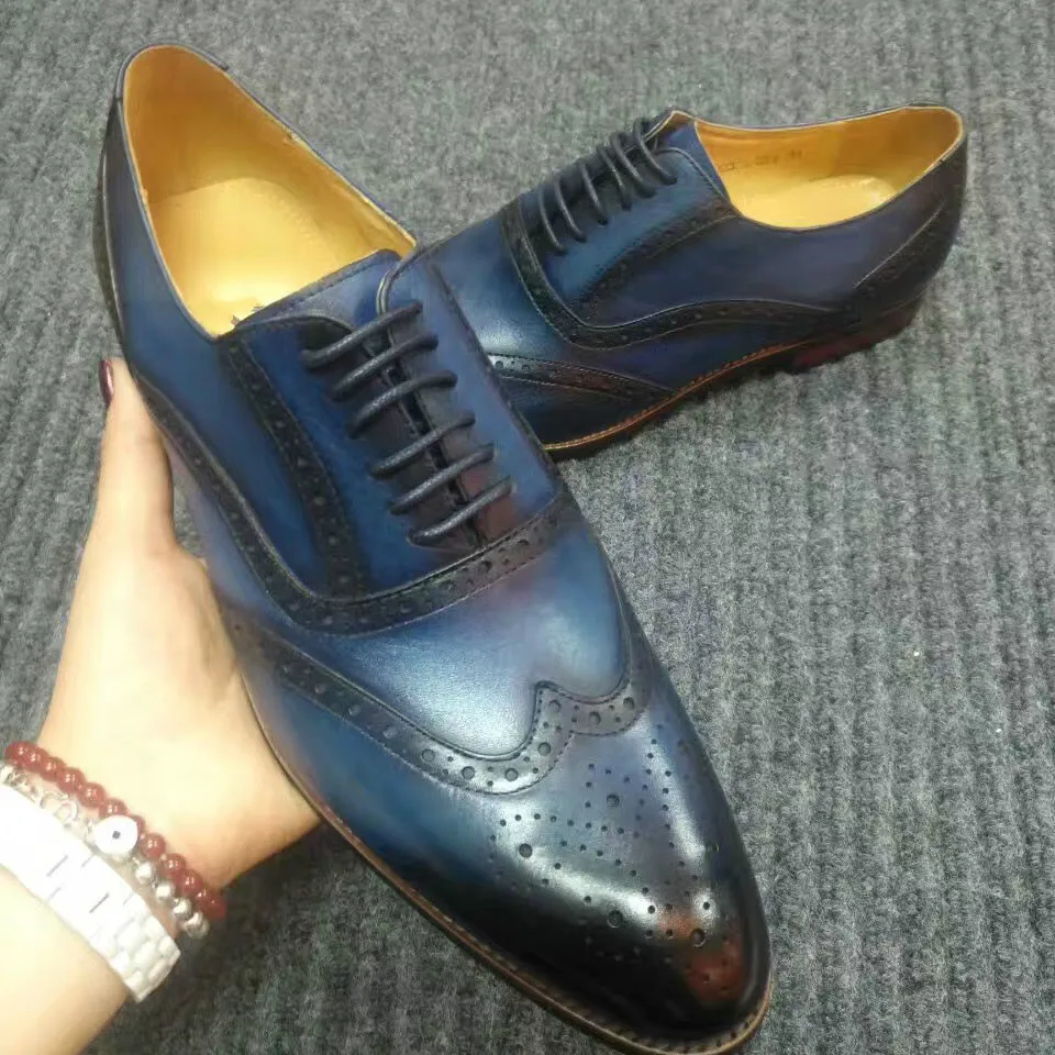 Мужские деловые классические кожаные туфли коричневые черные мужские размер 42