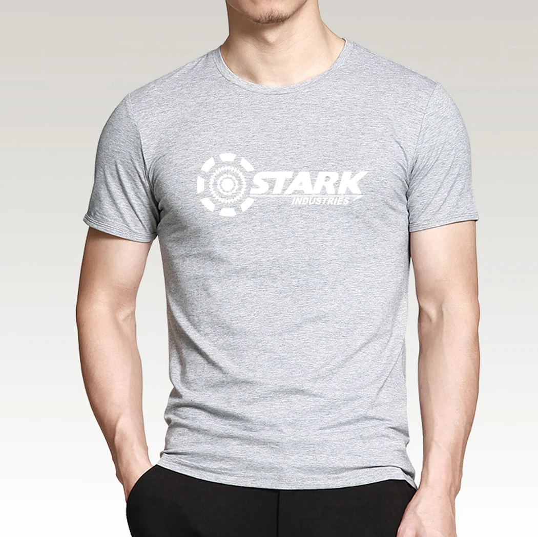 Men Summer Iron Man T Shirt Tony Stark Tshirt Industries Super Hero Short Sleeve Cotton Tops Tees Streetwear Sportswear | Мужская одежда