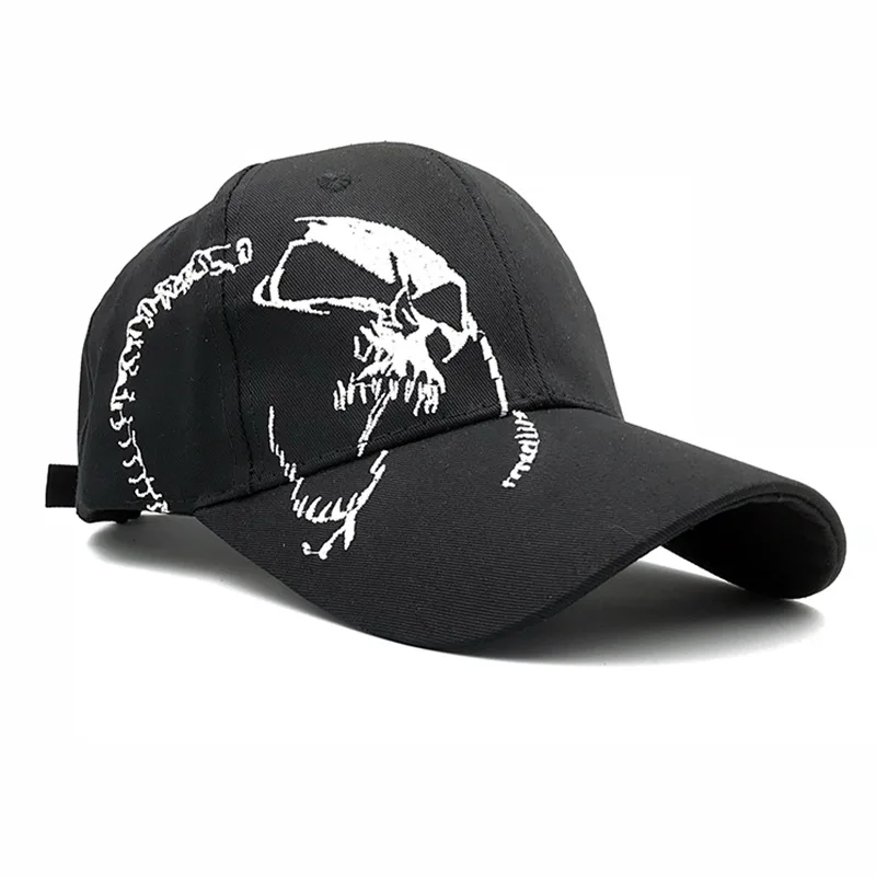 

fashion skull embroidery baseball cap men women lovers outdoor sports sun hat snapback hip hop caps cotton adjustable Casquette