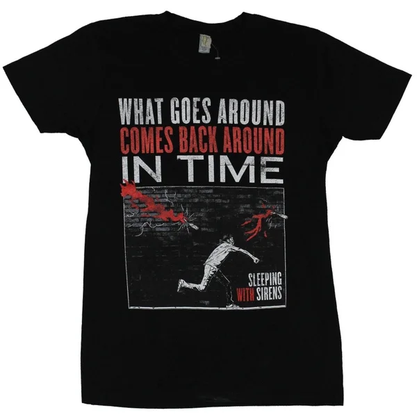 

Sleeping with Siren Men's Happening Comes Back in Time to Launch Image T-shirt