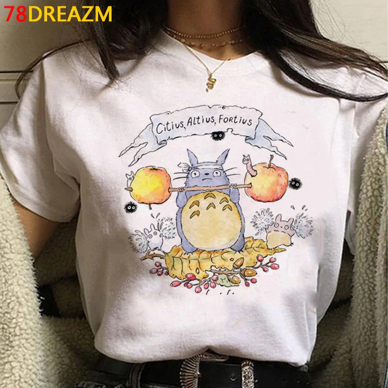

Totoro top tees t-shirt female casual aesthetic couple couple clothes print t shirt summer top vintage