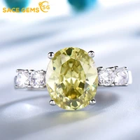 sace gemsf100 925 sterling silver sparking yellow zircon wedding rings for women sparkling full aaa cz anniversary ring jewelry