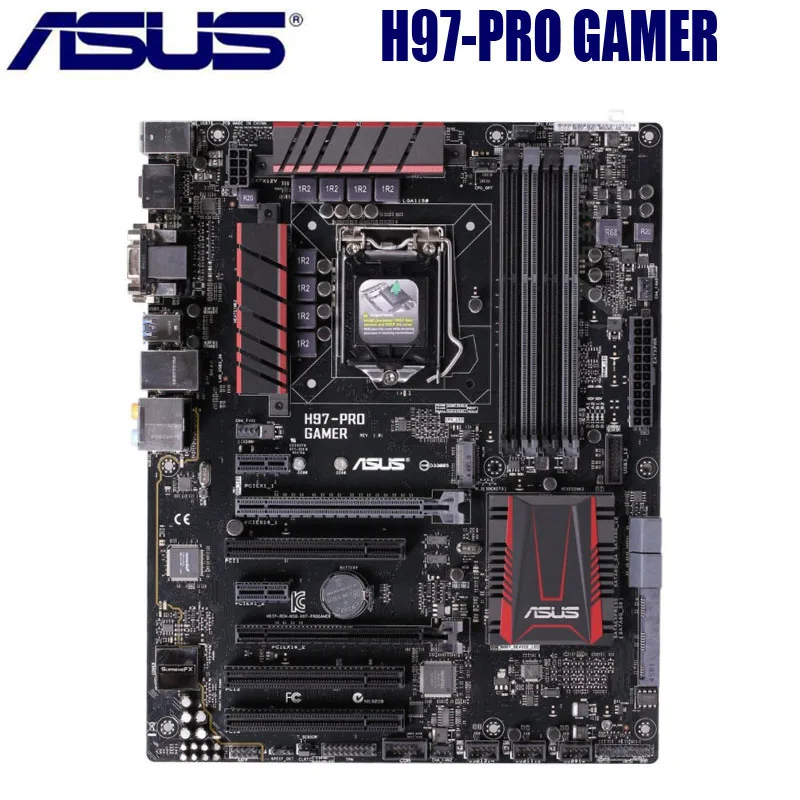 Get ASUS H97-PRO GAMER Motherboard LGA 1150 DDR3 Intel H97 Desktop ASUS H97 Mainboard 1150 M.2 PCI-E 3.0 i7/i5/i3 1150 Used DDR3 M.2