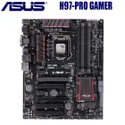 Материнская плата ASUS H97-PRO GAMER LGA 1150 DDR3 Intel H97 десктопная Материнская плата ASUS H97 1150 M.2 PCI-E 3,0 i7i5i3 1150 бу DDR3 M.2