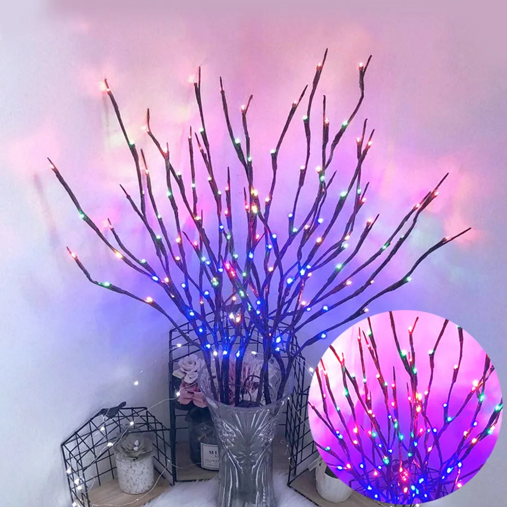 Рождественское украшение дерево ветка светильник 20 светодиодов струнный s стол