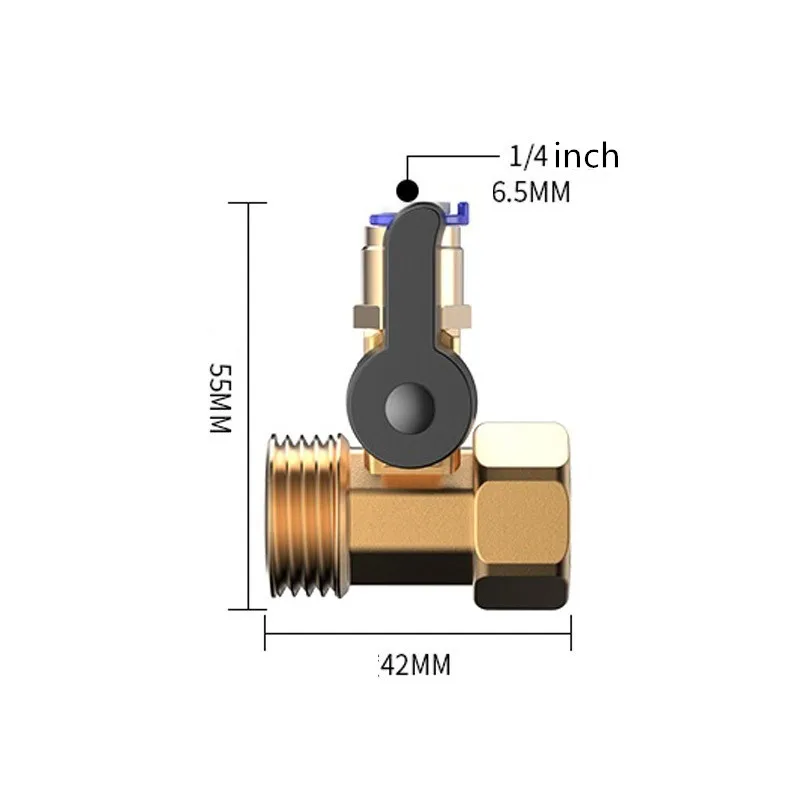 1/4 дюймовый соединитель трубы Водоочиститель трехступенчатый фильтр