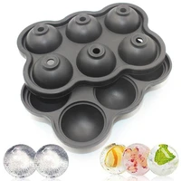 durable wear resistant silicone flexible 6 cell ice cube ball tray silicone ice cube mold anti deform for daily use