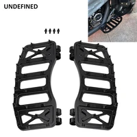 mx offroad floorboards wide foot pegs black spike footrest pedals for harley touring street glide road king softail fl dyna fld