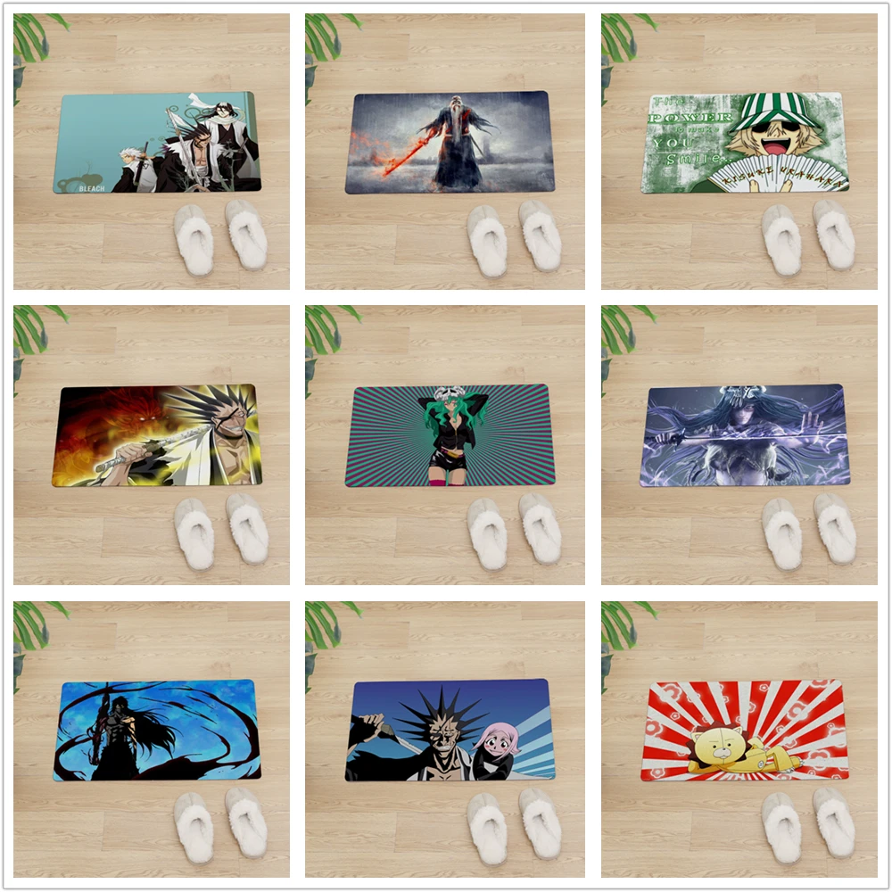 Мультфильм Аниме BLEACH входная дверь коврики для кухни для напольные коврики нескользящий коврик для дома ПВХ мягкая кожа ковер в холл ковер