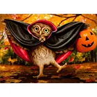 Набор для алмазной живописи сделай сам, картина 5D с рисунком совы на Хэллоуин, полная мозаика, искусство для дома, украшение для спальни