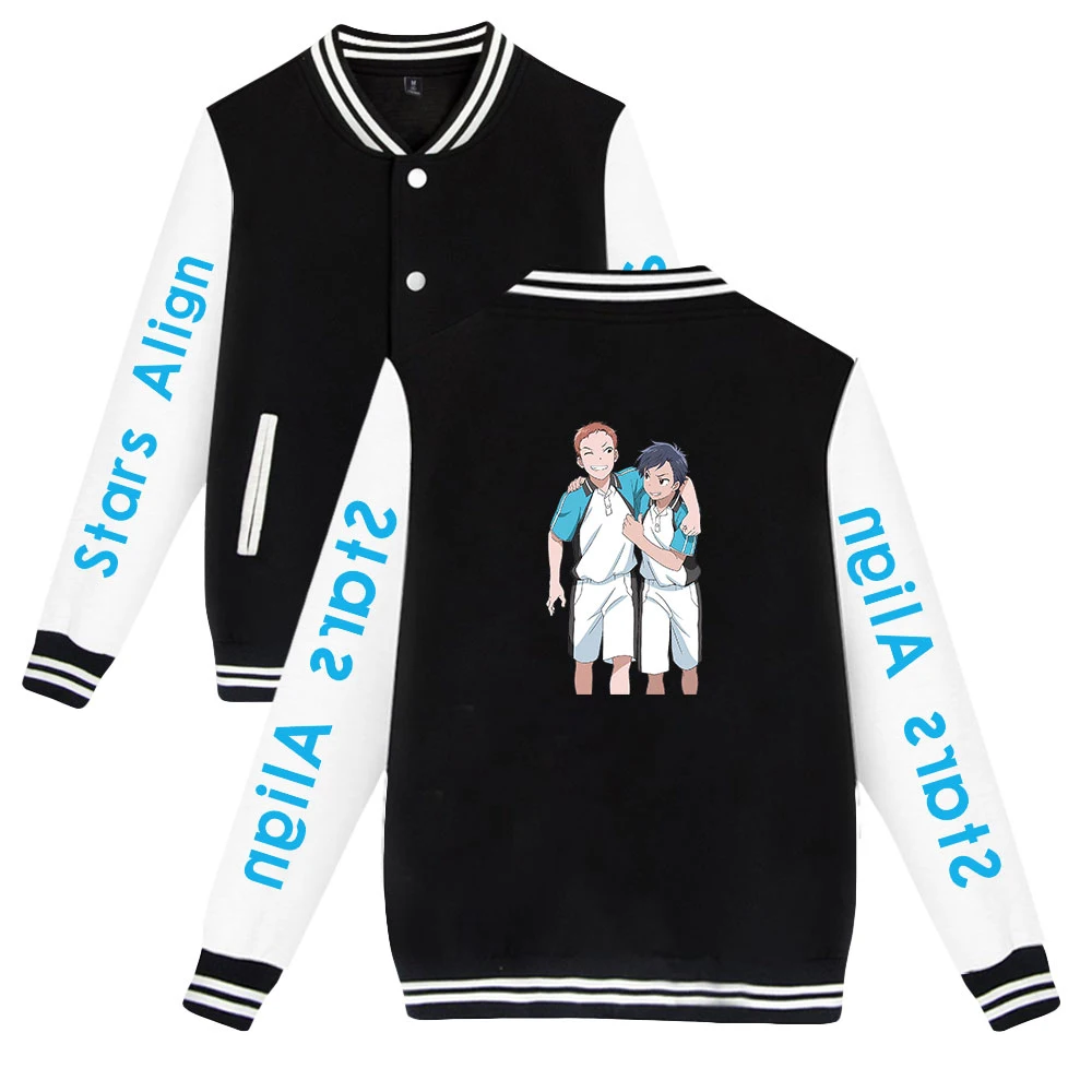 

Мужская/Женская осенне-зимняя толстовка с аниме-принтом, бейсбольная куртка для косплея, свитшоты 2D, модный дизайн, милая верхняя одежда с р...