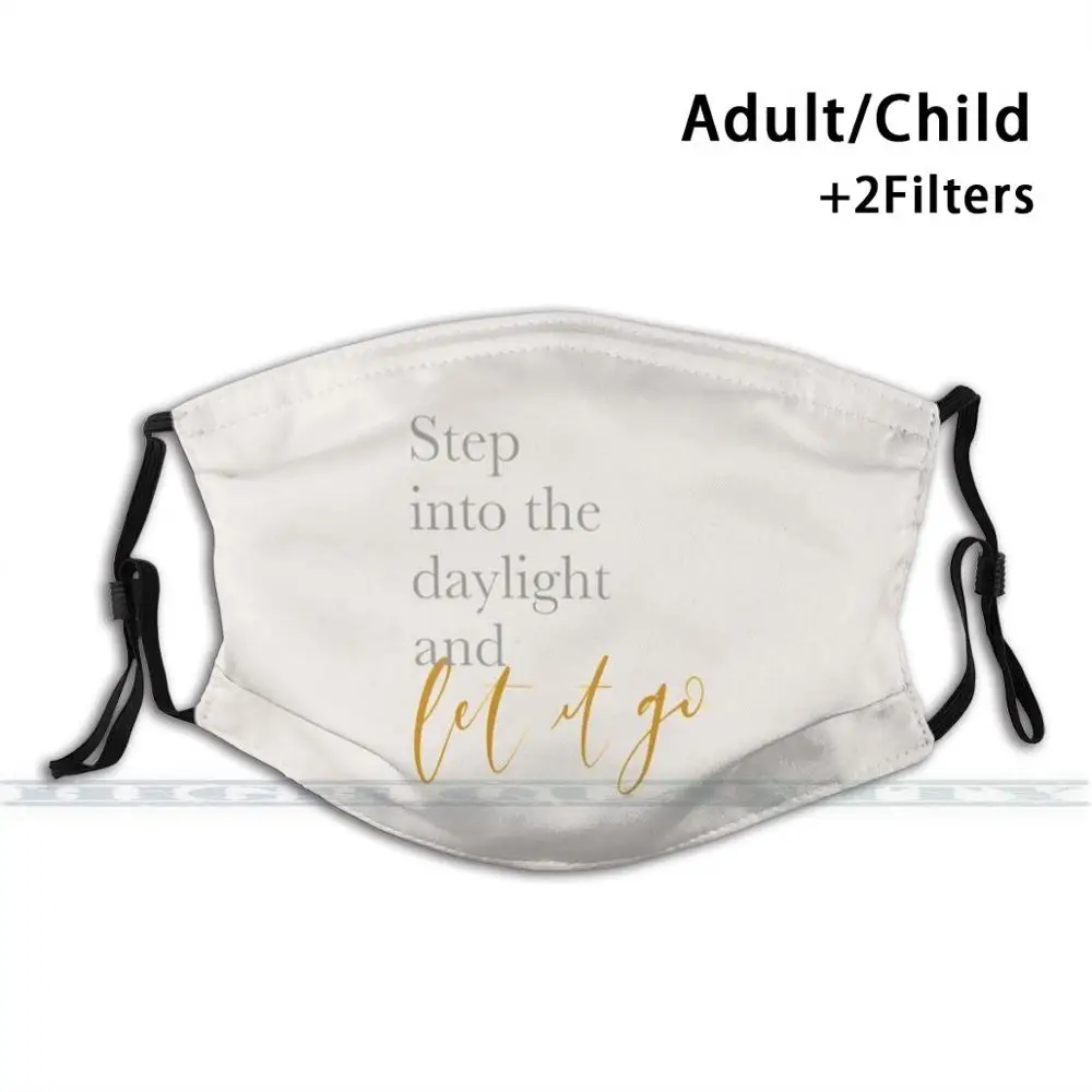 

Let It Go Custom Design для взрослых и детей Anti Dust Filter Diy Cute Print смываемая маска дневной свет любимый альбом