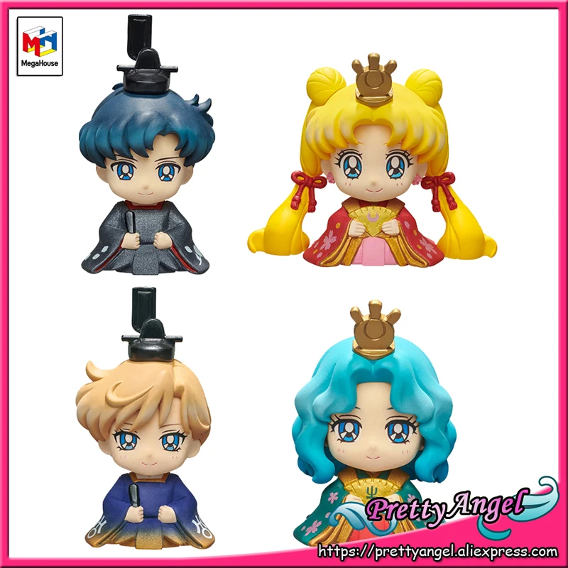 PrettyAngel-megahouse натуральный Petit Chara Hinamatsuri милый Хранитель Сейлор Мун Усаги и Мамору Харука и Мичиру
