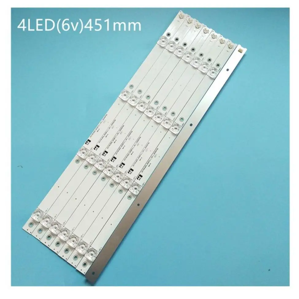 

LED Backlight lamp strip 4leds for TCL D49A620U B49A81S-UD L49P1-UD 49P3 49P3C 49P3F 4C-LB4904-HR06J HR07J 49HR330M04A2 V3