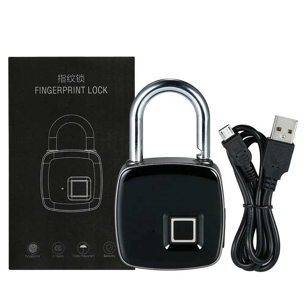 Электронная заряжаемая через USB Смарт замки без ключа с отпечатком пальца