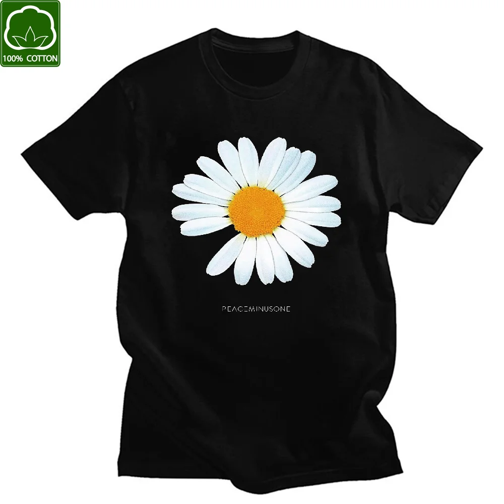 G dragon-Camiseta de algodón de manga corta Unisex, camisa de crisantemo daisy, Vintage, informal, de los 90, 2021