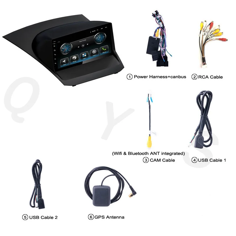 Android четырехъядерный головное устройство Радио мультимедийный плеер навигация