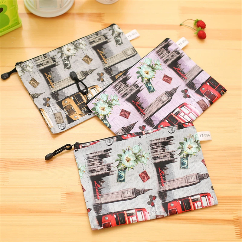 

DC Office document bag, European and American Wind creative leather material bill zipper bag wholesale Teaching equipment stude