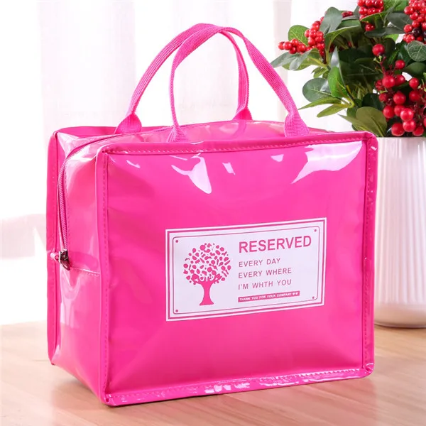 bigger size rose Из искусственной кожи Ланч посылка термо Термальность сумка для обеда для Для женщин детей Lunchbags тотализатор кулер Коробки для обедов изоляции посылка пузырь со льдом - Цвет: bigger size rose