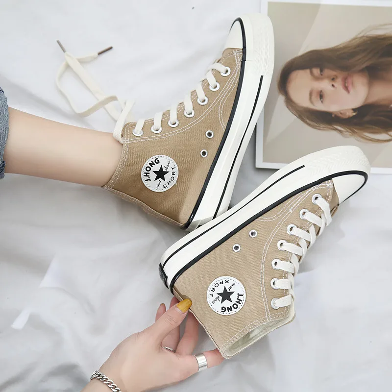 Новинка весны 2020 года парусиновые туфли простые однотонные кроссовки модные