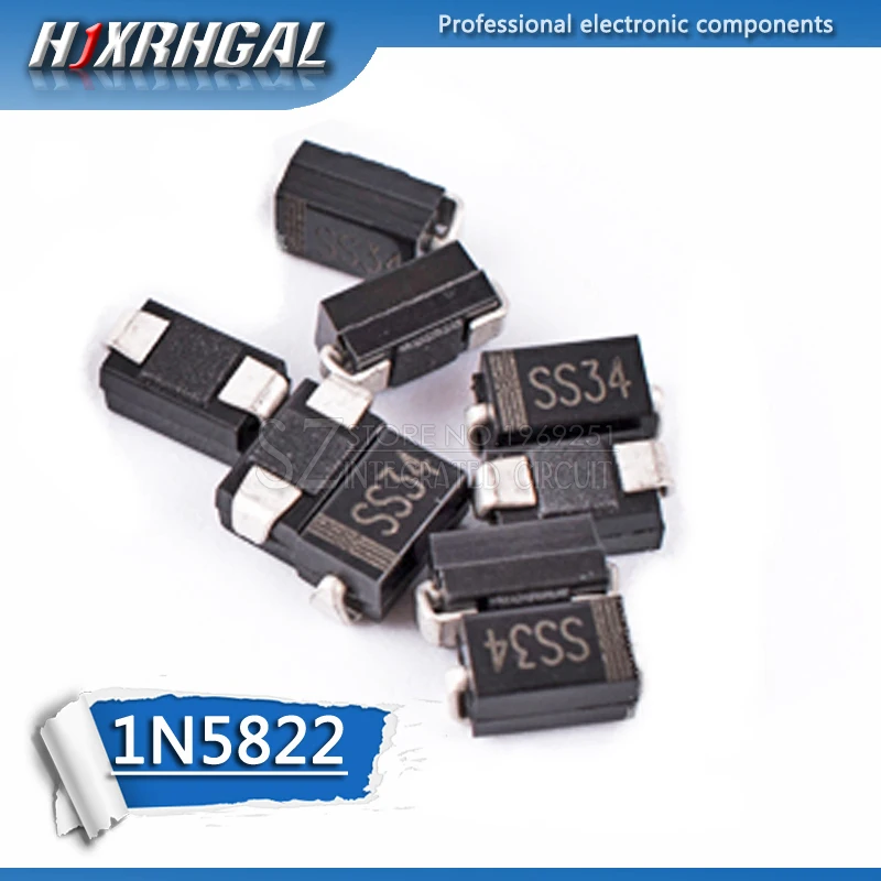1 шт. 1N5822 SS34 5822 SMD SMA do 214ac IN5822 диод Шоттки ss34|Интегральные схемы| |