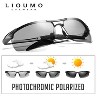 lioumo retro pilot photochromic polarized sunglasses men all weather anti glare hd driving glasses oculos de sol feminino uv400