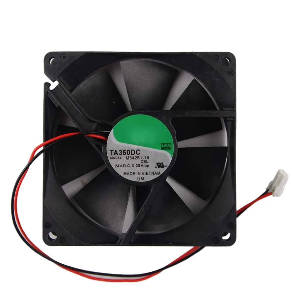 

Двухшариковый охлаждающий вентилятор 2Pin для Nidec TA350DC M34261-16 90*90*25 мм 24V 0.28A